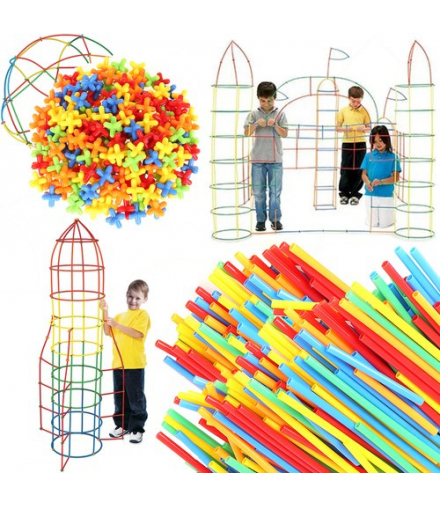 Klocki słomki zestaw 408el. 22408 Kruzzel 16879