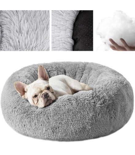 Legowisko włochate dla psa szare 22759 Purlov 16916