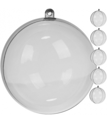 Bombki przezroczyste 12cm zestaw 5szt Ruhhy 22278 16924