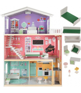 Domek dla lalek Kruzzel Duży Domek dla Lalek 114 cm 114 cm 16941