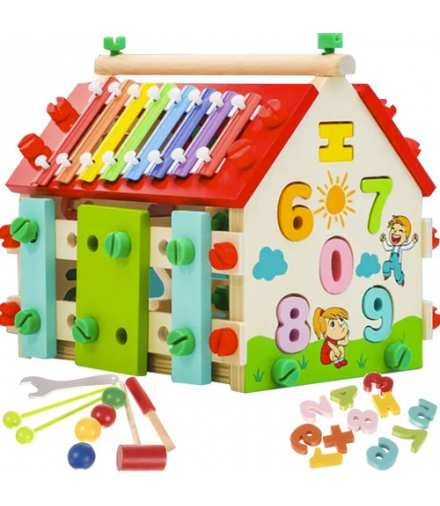 Domek edukacyjny drewniany Kruzzel 22564 17019