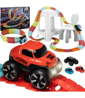 Tor wyścigowy 193 elementy + autko 22461 Kruzzel 17039