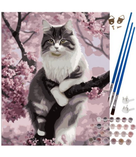 Malowanie po numerach 40x50cm kotek Maaleo 22783 17066