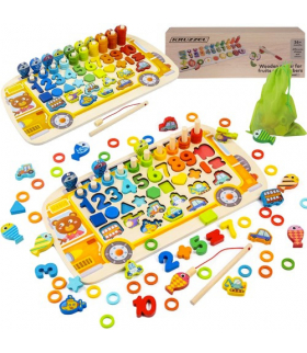 Układanka drewniana sorter 6w1 Kruzzel 22636 17119