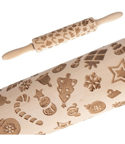 Wałek do ciasta wzory świąteczne Ruhhy 22039 17219