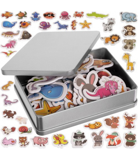 Magnesy na lodówkę zwierzątka 40 szt 22616 Kruzzel 17291