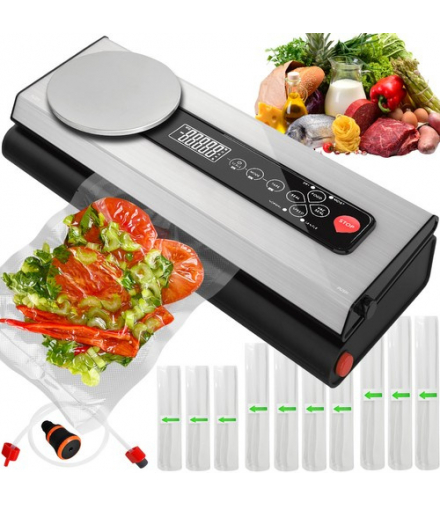 Zgrzewarka do folii z wagą i zestawem rolek RUHHY 17295