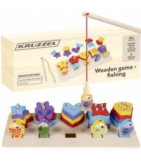 Sorter drewniany łowienie rybek Kruzzel 22565 17298