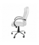 Fotel biurowy skóra eko biały Malatec 23240 17383