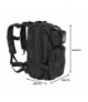 Plecak turystyczny czarny mały 23089 Trizand 17404