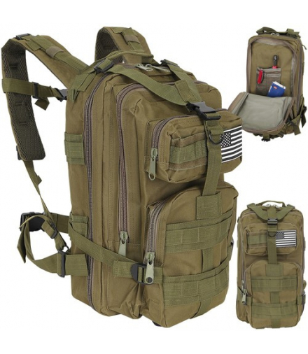 Plecak turystyczny zielony mały 23243 Trizand 17422