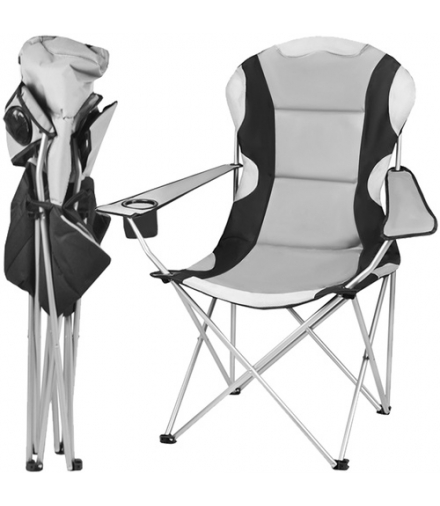 Krzesło wędkarskie czarno-szare 23674 Trizand 17592