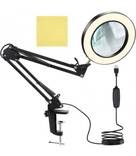 Lupa powiększająca czarna Izoxis 23893 Izoxis 17625