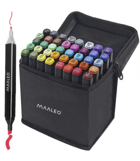 Markery/pisaki dwustronne 40 szt. MAALEO 24102 17706