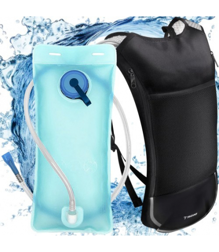 Plecak z bukłakiem na wodę szary 23489 Trizand 17721