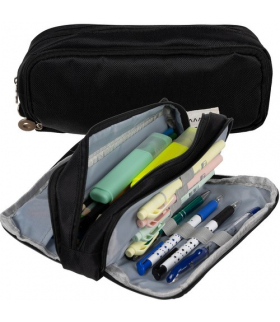 Piórnik rozkładany potrójny czarny Maaleo 24476 17800