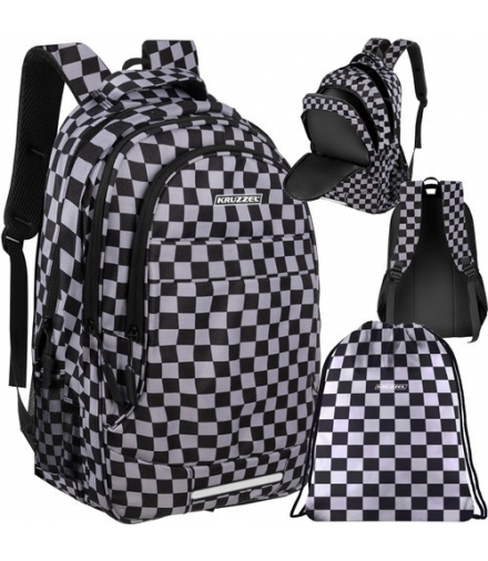 Plecak 30L szachownica Kruzzel 24531 17828