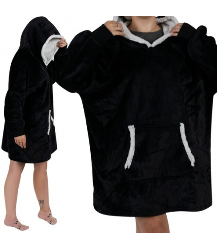 Bluza XXL koc czarny Ruhhy 24403 17881