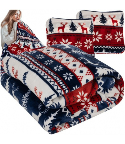 Koc 1,6x2m + 2x poszewka na poduszkę Ruhhy 24825 17943