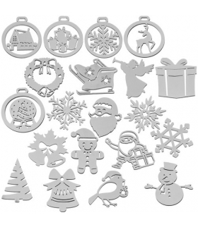 Bombki drewniane 20szt. Ruhhy 17963