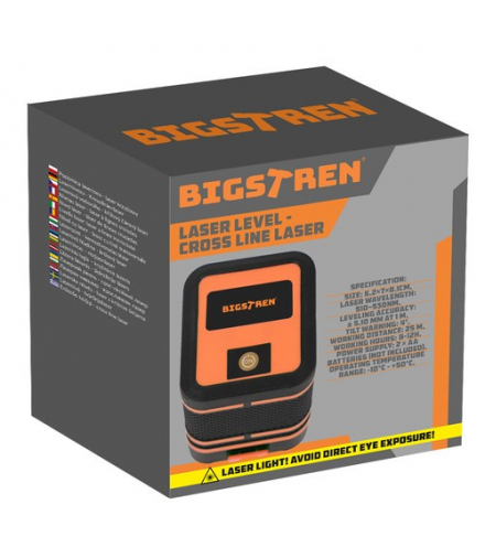 Poziomica laserowa laser krzyżowy Bigstren 24293 17990