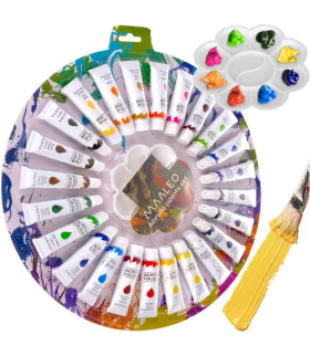 Farby akrylowe 12ml zestaw 24 szt. Maaleo 24725 18006