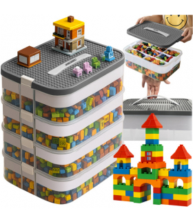 Pudełko na klocki 4 poziomy Kruzzel 25758 18209