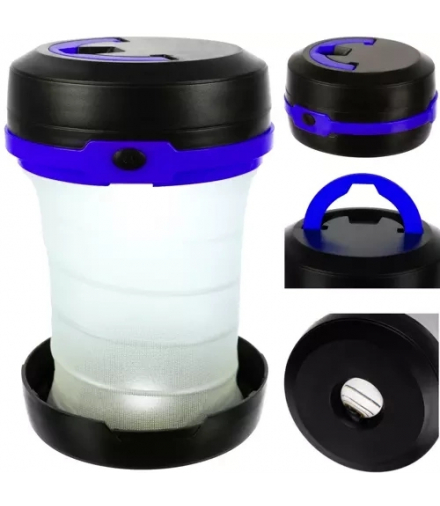 Lampa turystyczna składana 2w1 niebieska Trizand 15984