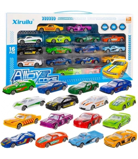 Autka kolorowe/resoraki 1:64 16szt. Kruzzel 20352 16239