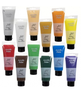 Farby akrylowe 12szt. 100ml Maaleo 20424 16355