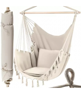 Hamak krzesło brazylijskie beżowe Gardlov 20938 16518