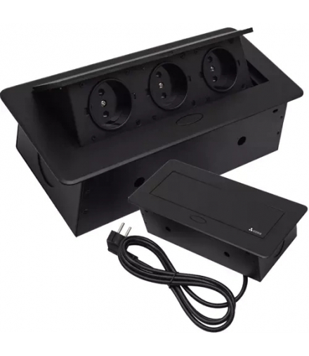 Gniazdo chowane w blat potrójne Izoxis 21659 Izoxis 16662