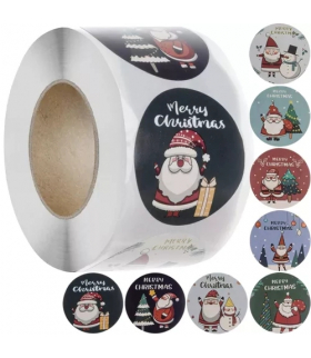 Naklejki świąteczne rolka 500szt. Ruhhy 22328 17197