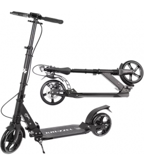 Hulajnoga duża, składana, z nóżką, 2 hamulce, koła gumowe, wysokość 90-105cm, Kruzzel Hyperion B 23550 17502