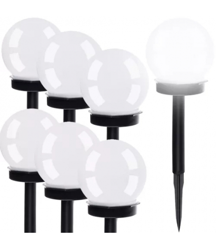 Lampa ogrodowa solarna kula zestaw 6szt. 23562 Gardlov 17565