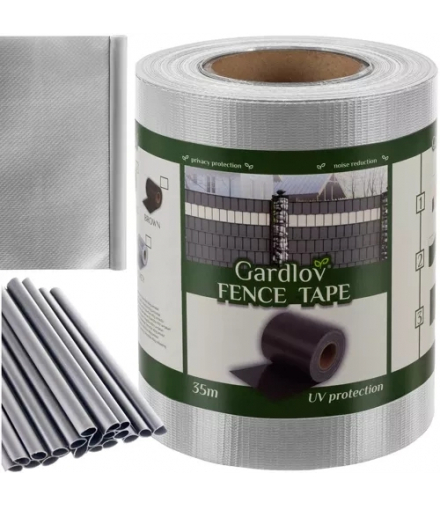 Taśma ogrodzeniowa 19cmx35m 450g/m2 szara 23697 Gardlov 17606