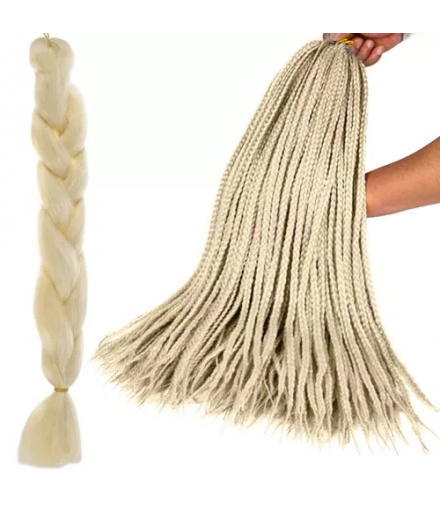 Włosy syntetyczne warkoczyki blond Soulima 23556 17614