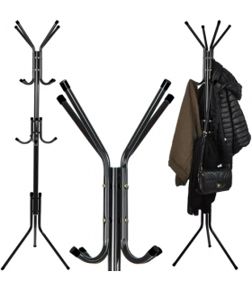 Wieszak stojący 170cm czarny Ruhhy 23815 17646