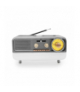 Radio RETRO MD-1314BT bluetooth,USB,TF,AUX,funkcja lampki,płynna regulacja jasności,akumulator,srebrne LXMD1314S