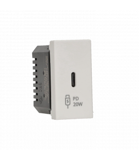 Ładowarka USB, K45, 5V, DC, 3,1A, 45×22,5mm, biały, Maksymalna moc ładowania: 20W, USB: A Simon K126I/9