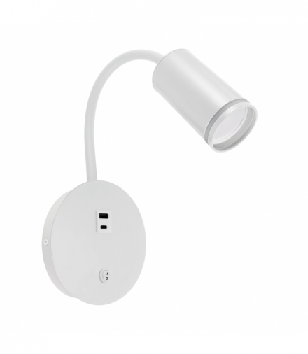Oprawa dekoracyjna ZULA WLL USB GU10 WHITE biały Struhm 04814