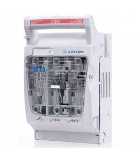 RBK 00-W Rozłącznik izolacyjny bezpiecznikowy RBK Zaciski mostkowe (S) 4-50 mm2, wydłużone osłony zacisków APATOR 63-823333-141