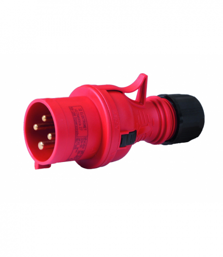 Wtyczka siłowa przenośna TWIST GSM 325, 32 A, 5‑biegunowa, IP44, Elektromet 922090