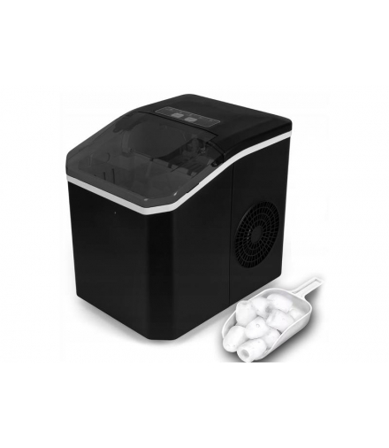 Kostkarka do lodu LTC 15 kg/24 h, 110 W, pojemnik 1,3 l, 2 rozmiary kostek, CTA LCD