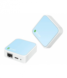Router nano TP‑Link TL‑WR802N | Wi‑Fi 4 (802.11n) 2,4 GHz | 300 Mbps | 1× WAN/LAN 10/100 Mb/s | Micro USB