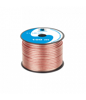Kabel głośnikowy Cabletech CCA 2×1 mm² | przezroczysty | 100 m rolka