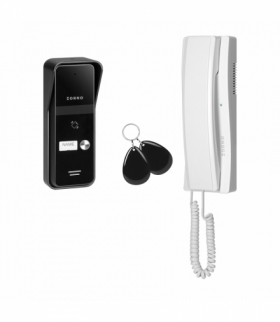 Domofon ORNO ENIR OR‑DOM‑BA‑935/W | 2‑żyłowy, czytnik RFID, 1 przycisk, IP65
