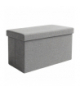 Pufa ze schowkiem składana, wodoodporna, siedzisko do siedzenia, puf, skrzynia otwierana XL 60x30x30cm, szara Ruhhy 25996 18294