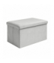 Pufa ze schowkiem składana, wodoodporna, siedzisko do siedzenia, puf, skrzynia otwierana XL 60x30x30cm, szara Ruhhy 25994 18295