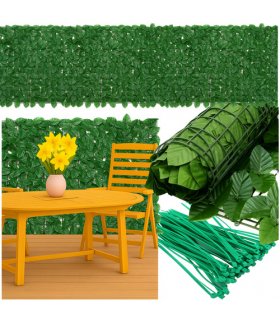 Sztuczny żywopłot, bluszcz na ogrodzenie, balkon, ścianę, siatka 5x0,5m Gardlov 25342 18274